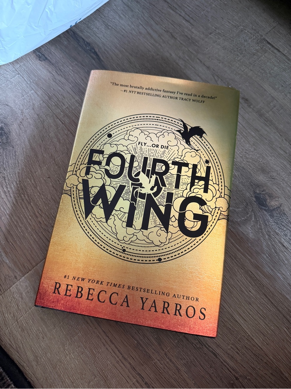 Fourth Wing Gold Ombre Hardcover - Stylish Collectible - RARE